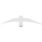 Ekena Millwork Bellingham Architectural Grade PVC Gable Bracket, 48"W x 10"H x 4"D x 4"F, 5/12 Pitch GBP048X10X0404BEL00 - alternate 4
